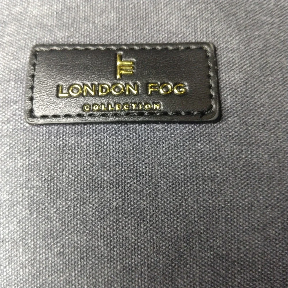 London Fog 100th Anniversary Canvas Messenger Bag Denim Blue LFF23901-DENM-C